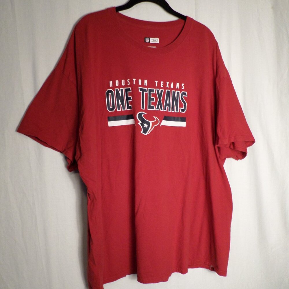 Houston Texans Red NFL Team Apparel 'One Texans Houston Texans' Mens Sz 3XL Tee